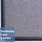 Quartet Bulletin Board, Fabric Surface, 48"x36", LBE/Navy Frame QRT7694BE - alternate 10